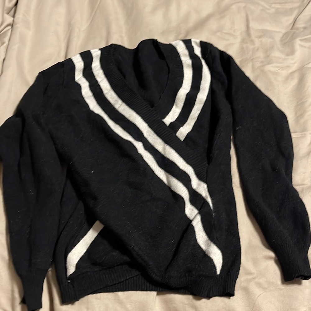 Black and white sweater